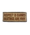 Patch Respect is earned (black and red)