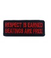 Patch Respect is earned (Black and Red)